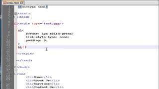 HTML - CSS use ul tag as menu - Part 28 Urdu/Hindi