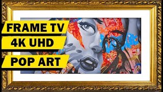 Turn your television into a piece of art! 4K  UHD Pop Culture Meets Fine Art  1 Hr. NO MUSIC