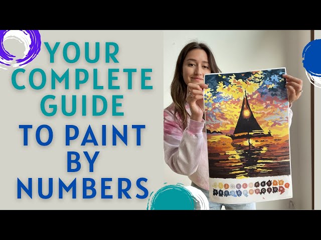 Pretty Jolly DIY Paint by Numbers for Adults Beginner Sailboat at