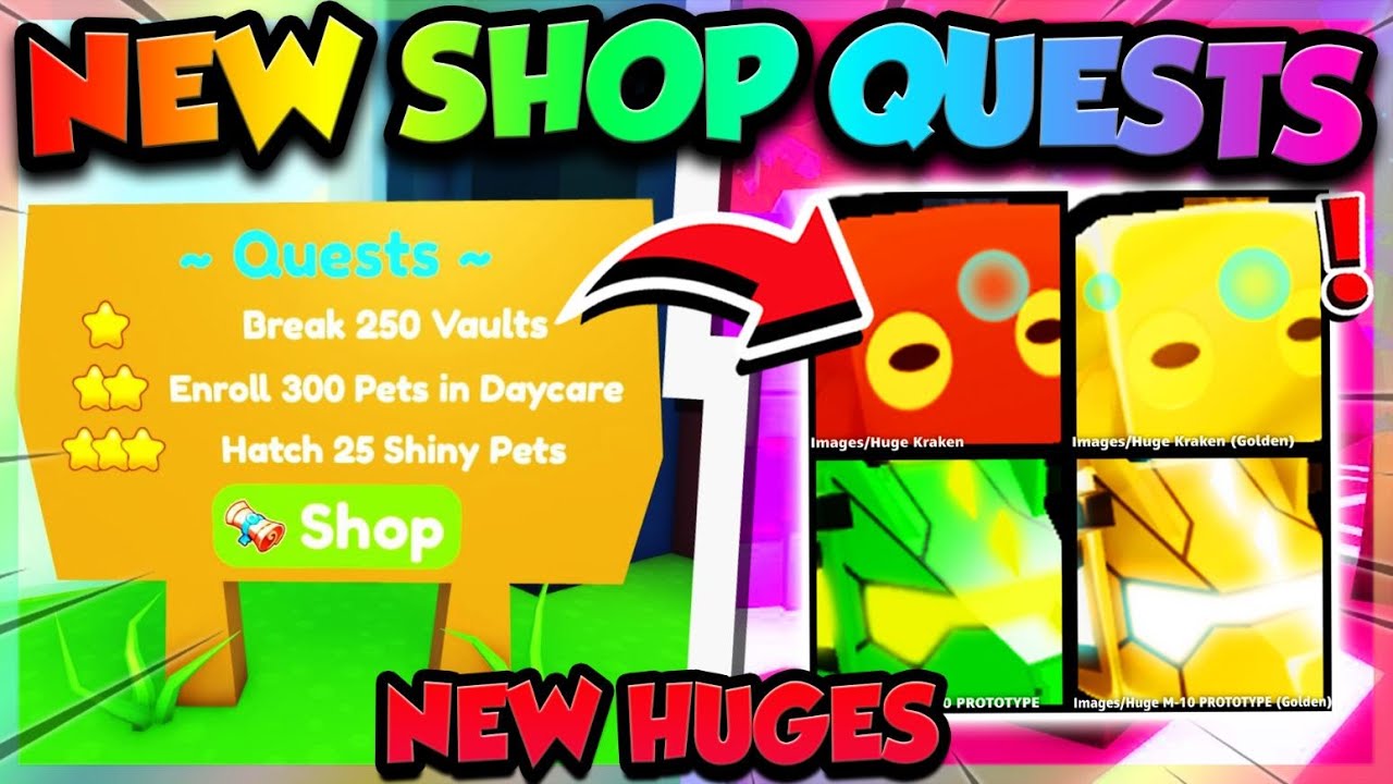 🔓QUEST SHOP Gives FREE HUGES In Pet Simulator X!! (Roblox) 