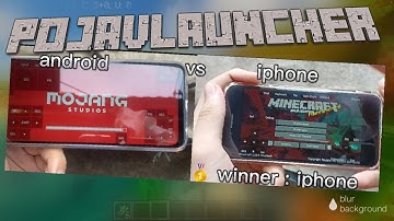 Android VS iPhone Pojavlauncher Test More FPS? No FPS DROP?