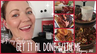 HOLIDAY GET IT ALL DONE WITH ME | COOK AND CLEAN WITH ME | PREPARING FOR FRIENDS-MAS 2022 | Vlogmas