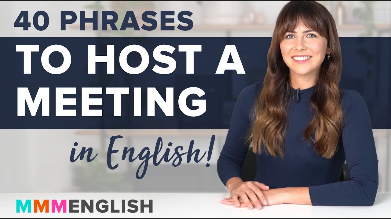 ⁣40 Essential Phrases To Host A Meeting in English