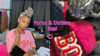Purse &amp; clothing Haul ( new items in my closet) Ft. Fashion Nova &amp; Black owned Businesses ♡ ♡ ♡