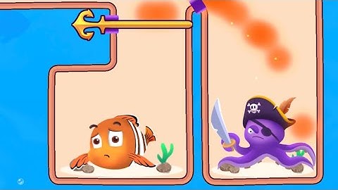 Fish Pin - Puzzle Game All Levels Gameplay For Android, IOS Mobile Part: 4