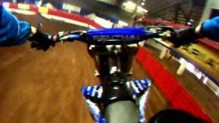 Guthrie Arenacross 450 B helmet cam crash 1-22-2011