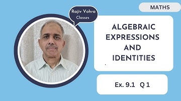 Maths Class 8 Algebraic Expressions And Identities Ex. 9.1 Q 1