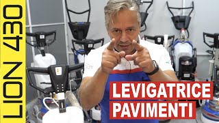 Macchine per levigare pavimenti Lion 430. Levigatrice Lucidatrice pavimenti cemento, marmo e parquet