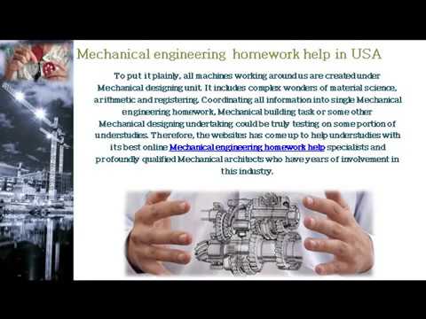 Mechanical engineering homework help