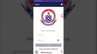 UEW LMS Mobile App Login screenshot 2