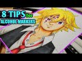 8 TIPS How to IMPROVE COLORING using ALCOHOL MARKERS