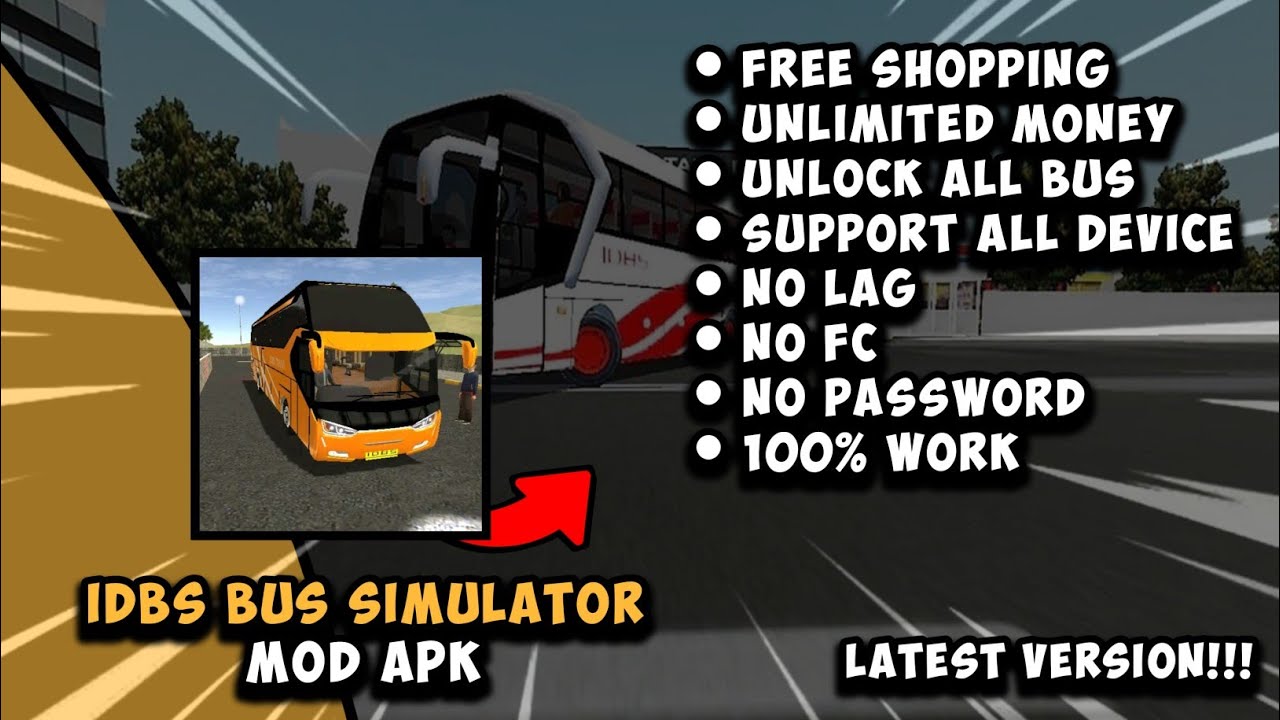 IDBS BUS SIMULATOR MOD APK [ NO PW ] LATEST
