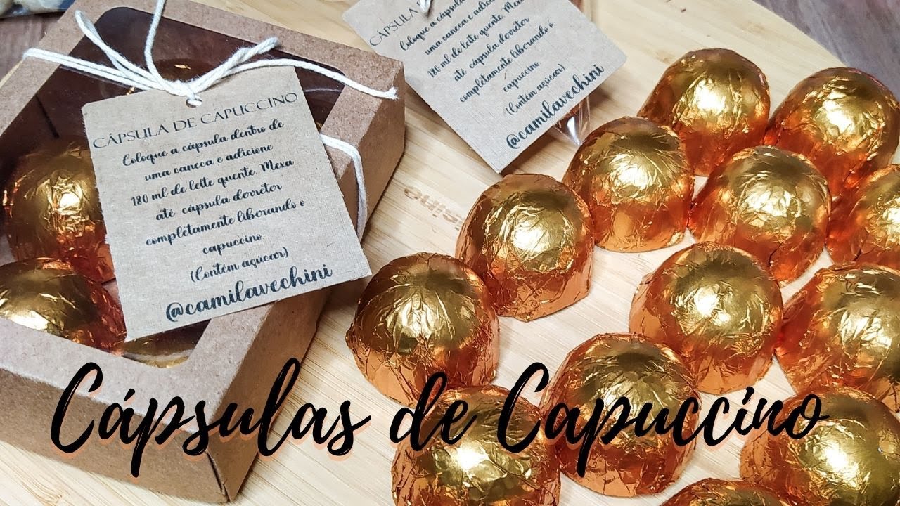 Aprenda a fazer a sensação do momento!! Cápsulas de capuccino caseira. Veja a descrição do vídeo!!