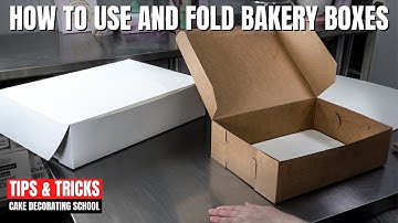How to Use and Fold Bakery Boxes [ Cake Decorating For Beginners ]