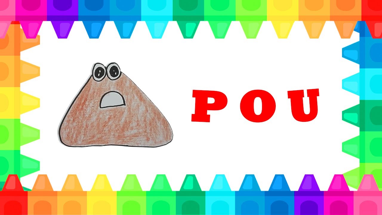 FUN DRAWING  - pou SIMPLE DRAWING AND COLORING FOR KIDS