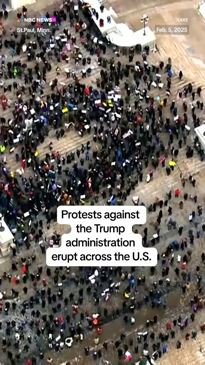 Protests against the Trump administration erupt across the U.S.
