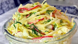 Eat cabbage salad for dinner every day and you'll lose belly fat! cabbage egg recipes