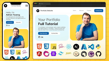 Create a Responsive Portfolio Website with HTML CSS JS AI from scratch