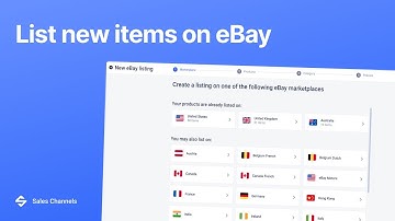 List new items on eBay. Sales Channels by M2E Cloud
