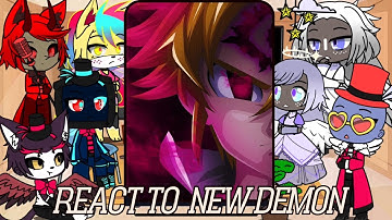 Hazbin Hotel Angels react to Meliodas | seven deadly sins | Charlie | Lucifer | Gacha life