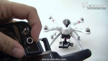 eHIROBO.com WALKERA QR X350 PRO FPV DEVO F7 connection with GoPro HERO3 G-2D Gimbal TX5803