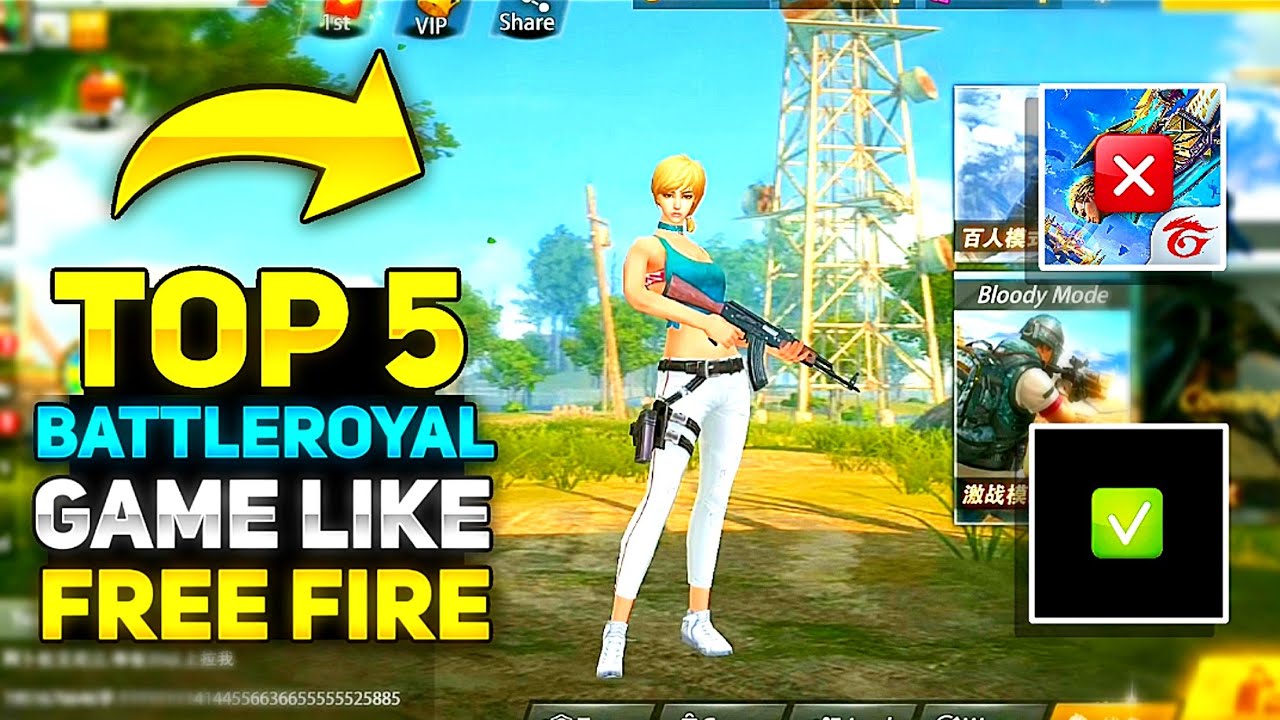 Top 05 Battleroyale Game Like Free fire | Free Fire जैसे 05 ...