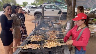 Cambodian street food at Countryside | Bakong market food tour