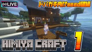 【マイクラLIVE🔴】全バイオームが目の前にあるドパガキ向けワールドでのんびり暮らす【minecraft】