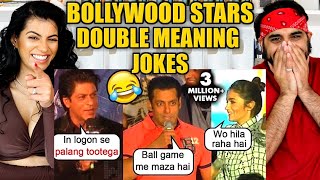 Bollywood Stars Crack Double Meaning Jokes In Public Reaction Salman Khan Alia Srk Kareena