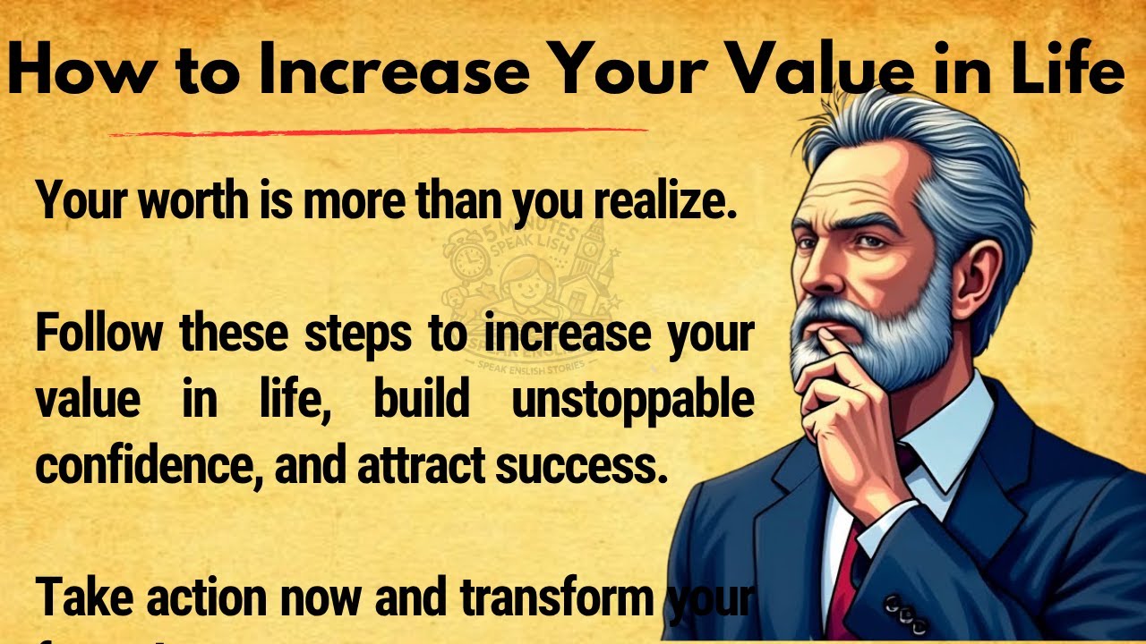 Как повысить свою ценность в жизни || Изучайте английский через истории || Оцененный читатель ✅️ ...