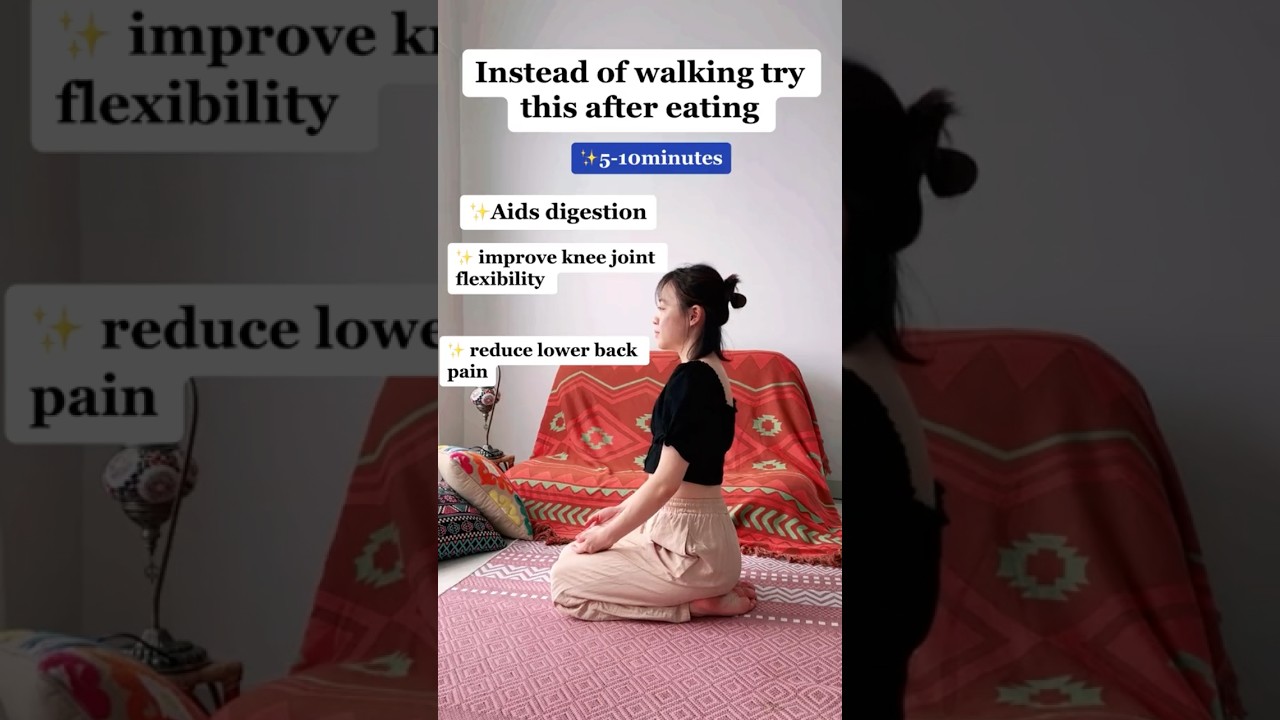 Yoga poses after eating | Vajrasana for Digestion 