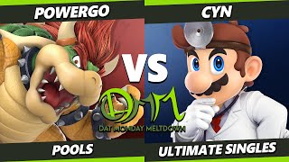 DAT Merry Meltdown 2023 - powergo (Bowser) Vs. Cyn (Dr Mario) Smash Ultimate - SSBU