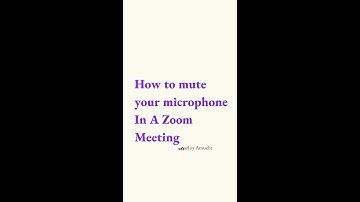 How To Mute Your Microphone In A Zoom Meeting... Using an Android Phone