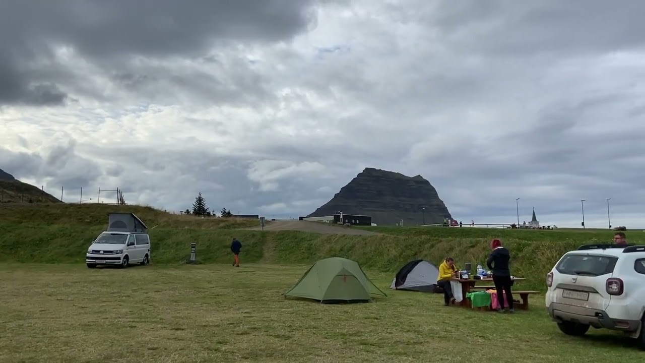 Grundarfjörður Camp site #icelandroadtrip #icelandcamping — Grundarfjörður, Iceland — video poster