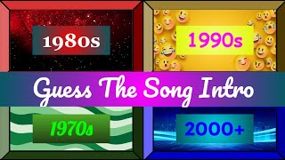 Guess the Song by the Intro #2: Music Quiz (1950s to 2020s)