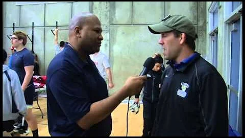 Clovis High wrestling coach Ben Holscher at the Zi...
