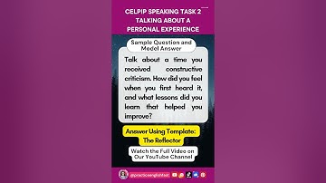 CELPIP Speaking Task 2 | Watch the full video with detailed templates on our YouTube channel #celpip