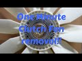 One minute clutch fan removal! Sprinter clutch fan removal