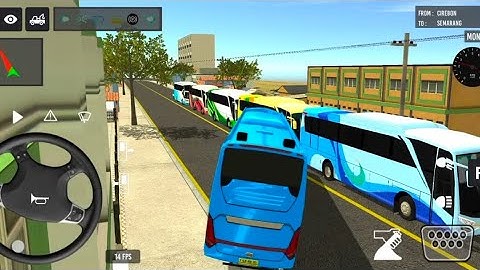 2025 new coach bus simulator 💥 || indonesia bus simulator part-74 #bus #game #simulator #comman  