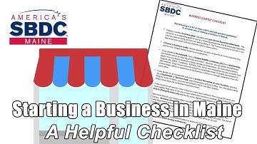 Starting a Business in Maine - A helpful Checklist