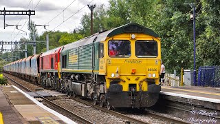 Class 66: 66520 Powers Up Through Midgham On An Empty Stone Train