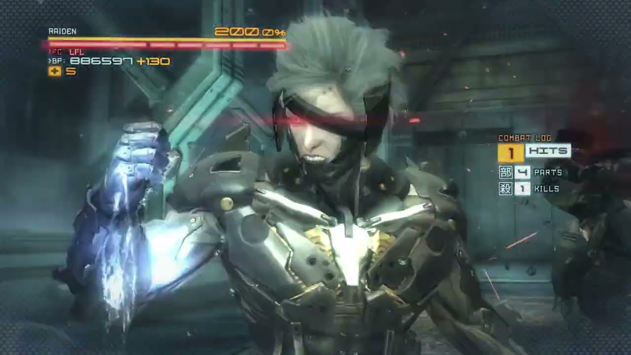Metal Gear Rising: Revengeance R-02 Research Facility Revengeance Difficulty S rank No Damage No Wig
