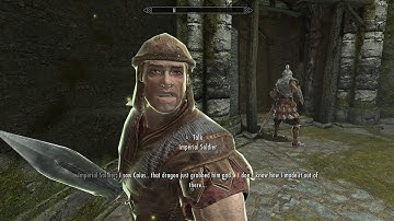 Secret scene if use emperor voice on imperials in Helgen