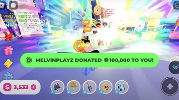 My first nuke in pls donate!🤯😱 100,000 robux W MELVIN