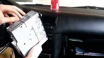 car radio remove VW MK4, no tools, fast way