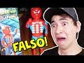 REAGINDO A BRINQUEDOS FALSOS DO HOMEM-ARANHA