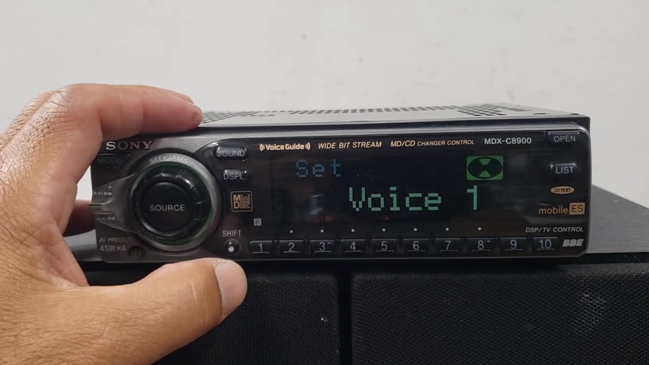 Rare Old School Sony Mobile ES MDX-C8900 MiniDisc MD AM/FM Player
