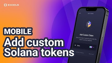 How to add custom Solana tokens on Exodus Mobile | Exodus Tutorial