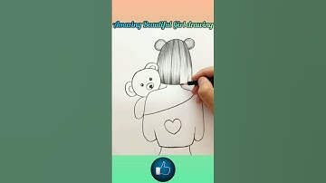 Amazing beautiful girl drawing video sad girl drawing #drawing #painting #art #shorts #trending #sad