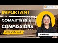 Important Committees and Commissions #polity #civilservices #upsc